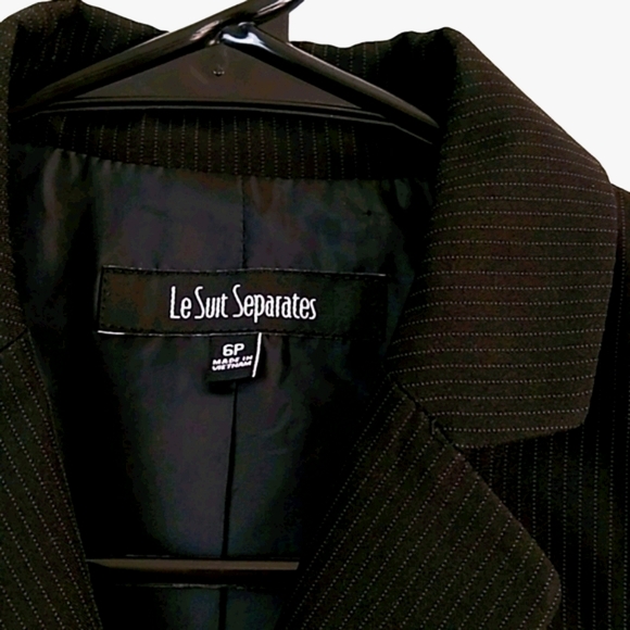 Le Suit Separates Black Pant Suit 6P 8P - Picture 6 of 16